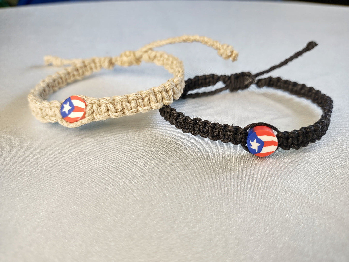 PR Flag Macramé bracelets