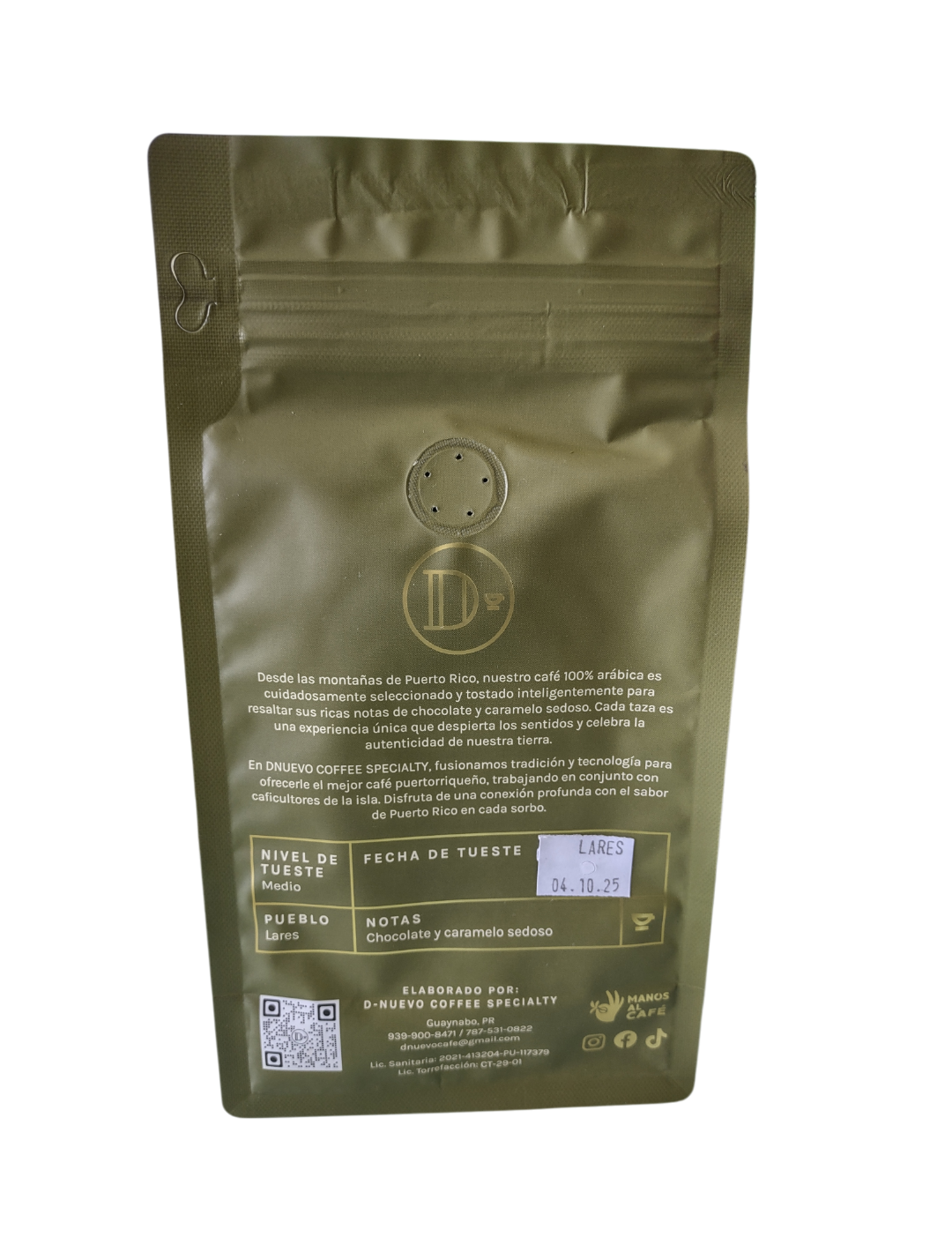 D-Nuevo 100% Arábica Coffee 12oz
