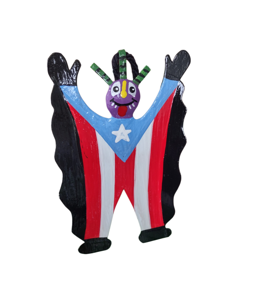 Vejigante de Puerto Rico metal magnet