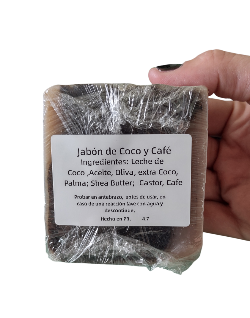 Jabon artesanal de Coco y Café