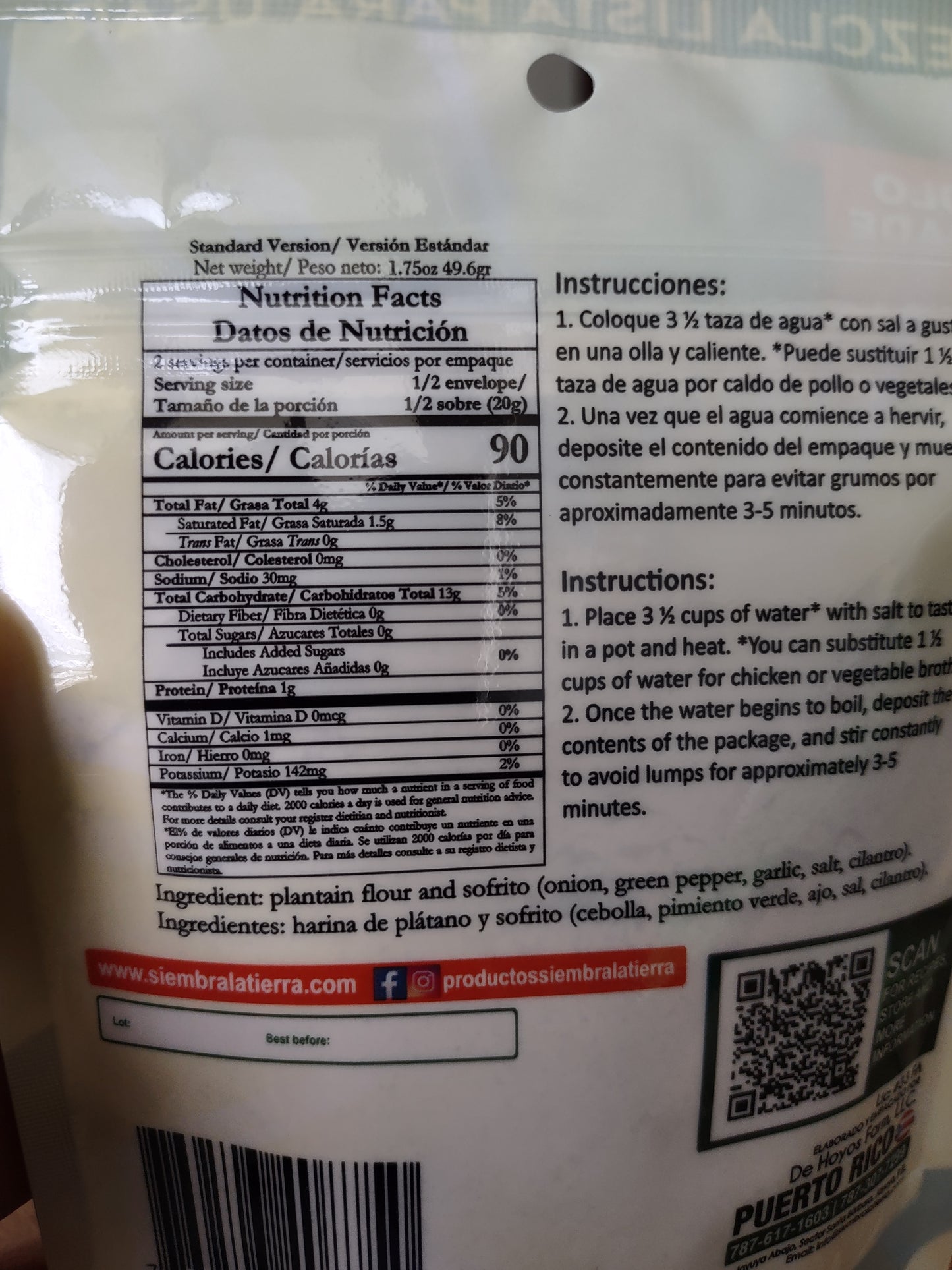 Sopa de plátano estilo puertorriqueño