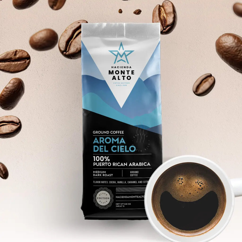 Aroma Del Cielo Coffee (8oz) - Hacienda Monte Alto from Adjuntas, Puerto Rico
