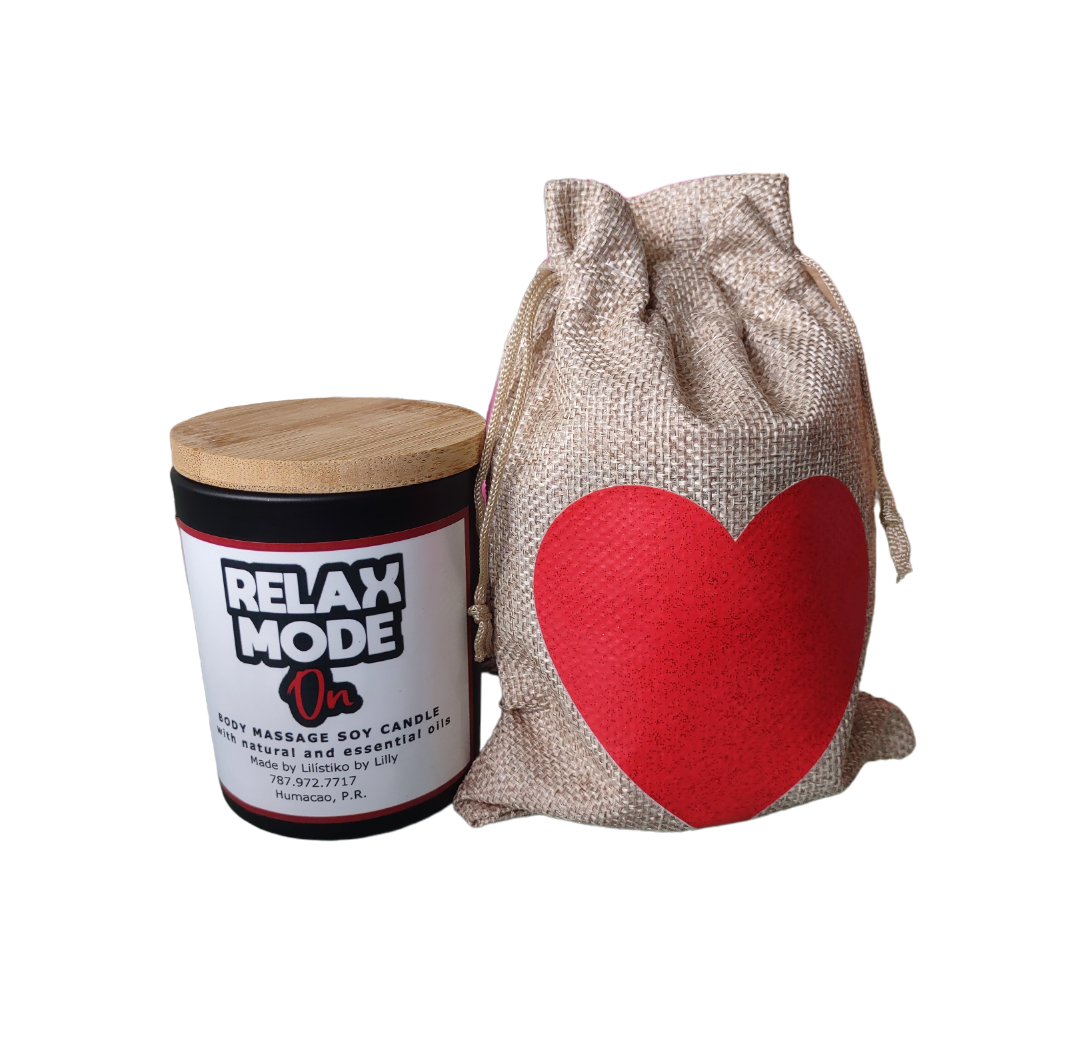 Valentines Soy Massage Candle