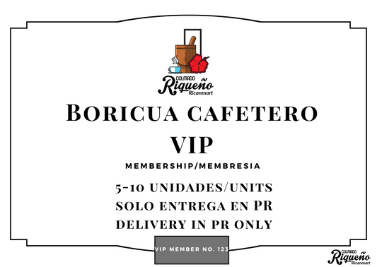 Boricua Cafetero VIP Membership- Local Delivery (Puerto Rico)