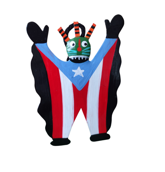 Vejigante de Puerto Rico metal magnet