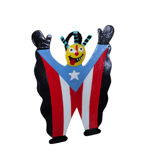 Vejigante de Puerto Rico metal magnet